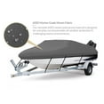 thumbnail image 2 of Seamander Solution Dye 600 Denier Heavy duty Waterproof Boat Cover, Fits boats 24'-26'L x 108"W, V-Hull Fishing Ski Boat Pro Bass Inboard Outboard Trailerable Boat Covers , Dark Grey, 2 of 5