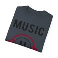 thumbnail image 3 of Awesome Music Lover Smiley DJ Face Awesome Unisex Garment-Dyed T-shirt, 3 of 4