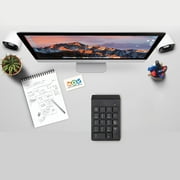 Wireless Number Pad, TSV Numeric Keypad Numpad, 18 Keys Financial Accounting Number Keyboard Extension for Data Entry in Excel for Laptop, PC, Desktop, Surface Pro, Notebook