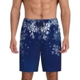 thumbnail image 1 of Fotbe Christmas Blue Pantalones Cortos de Pijama para Hombre, Ropa de Dormir, Pantalones de Pijama Cortos para Hombre-Large, 1 of 6