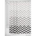 thumbnail image 1 of Cortina de ducha textil Chevron, 183,0 cm x 183,0 cm, cortina de ducha y baño de poliéster, cortina con estampado en zigzag, gris, 1 of 2