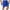 Blue, variant on Elainilye Fashion Mens Shorts Man Solid Elastic Waist Mid Waist Loose Pockets Bandage Short