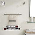 thumbnail image 3 of Double Towel Bar Matte Stainless Steel Bath Towel Rack for Bathroom Towel Holder Wall Mount Total Length TBLPB, 3 of 8