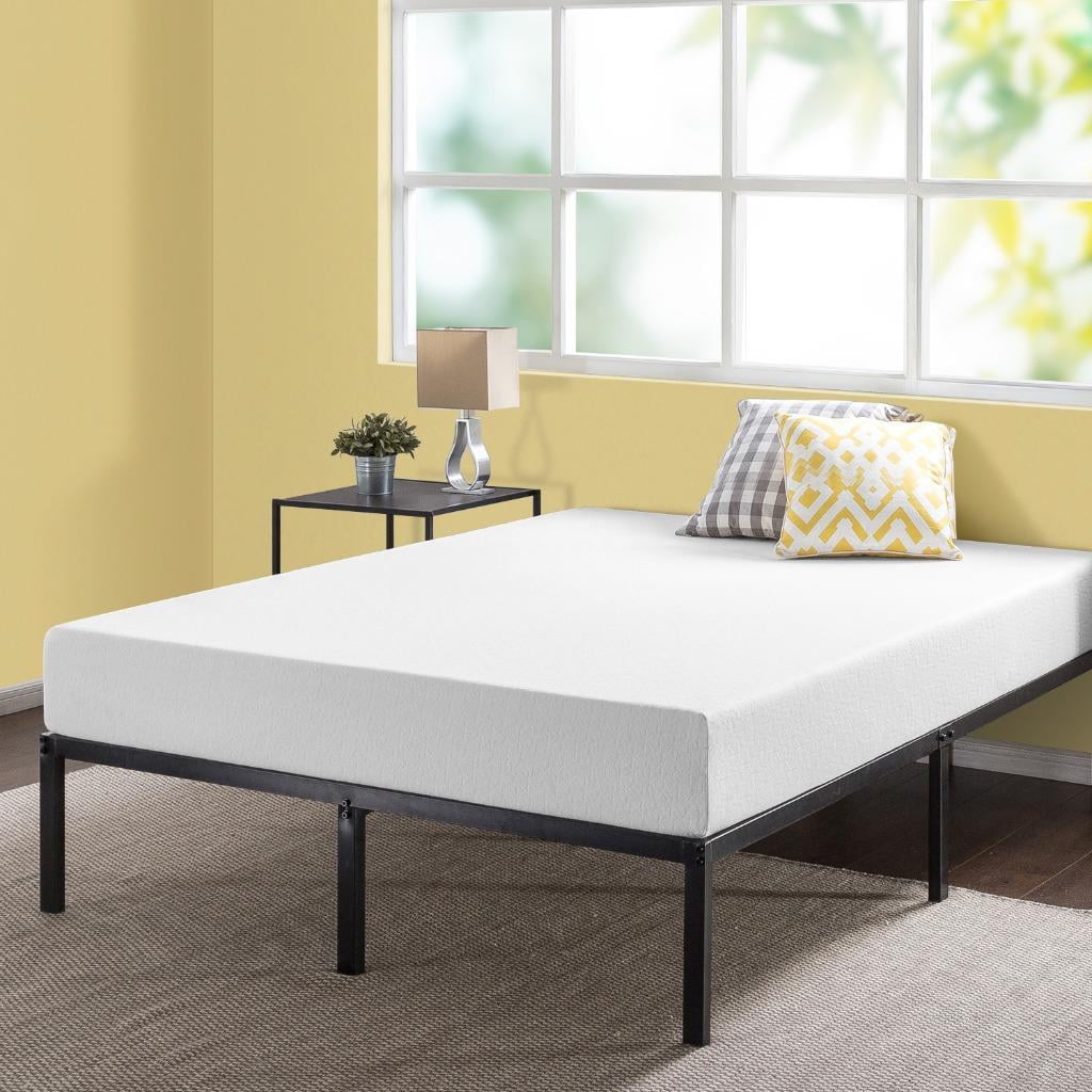 Best Mattress 8 Inch Memory Foam And 14 Platform Metal Bed Frame Set
