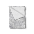 thumbnail image 2 of Marble Print Soft Flannel Fleece Throw Blanket, Granite Surface with Bunch of Fracture Lines and Branches Veins Design, Cozy Plush for Indoor and Outdoor Use, 50" x 70", Pale Grey White, by Ambesonne, 2 of 6
