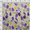 thumbnail image 2 of oneOone Viscose Chiffon Purple Fabric Stripe & Leaves Block Quilting Supplies Print Sewing Fabric By The Yard 42 Inch Wide, 2 of 4