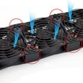 thumbnail image 4 of FRCOLOR Fan Mount Rack 4PCS Cooling Fan Fixing Buckle 12-14cm Air Cooling Bracket for Computer DIY,1.18"X0.98"X0.39", 4 of 5