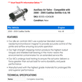 thumbnail image 2 of Auxiliary Air Valve - Compatible with 2000 - 2005 Cadillac DeVille 4.6L V8 2001 2002 2003 2004, 2 of 2
