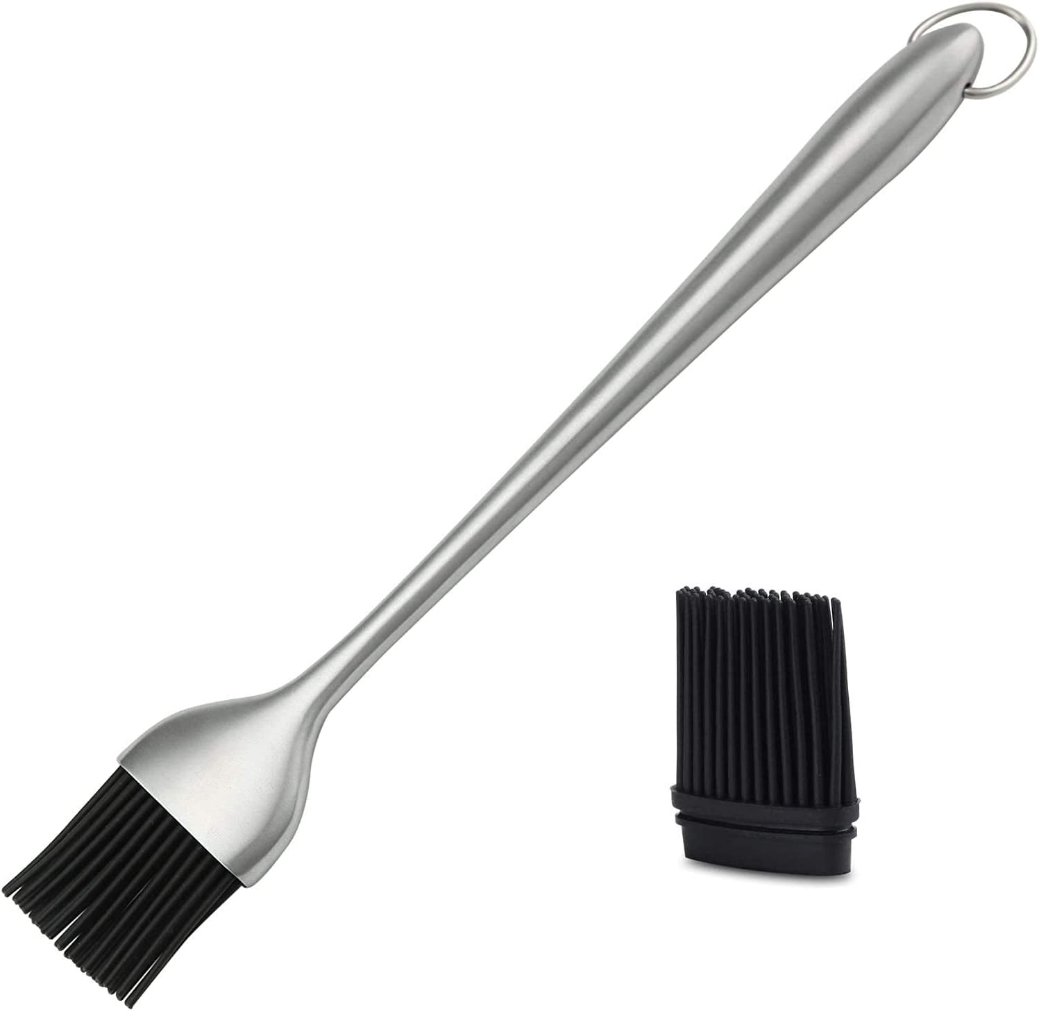 Silicone Sauce Basting Brush, 12 Inch Sturdy BBQ Basting Brush with