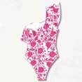 thumbnail image 5 of Generic Womens One Piece Swimsuits One Shoulder Tummy Control Ruffle Bathing Suit Slimming Floral Print Beach Swimwear, 5 of 5