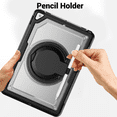 thumbnail image 5 of Tablet Case for Apple iPad 7th/8th/9th Generation 10.2-in Shockproof Rugged Cover with Rotating Stand & Pencil Holder, 5 of 7