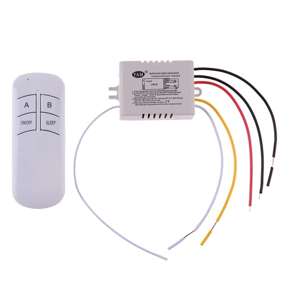 Transmisor Receptor Interruptor Control Remoto Inalámbrico ON/OFF 2 Vías 220V