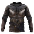 thumbnail image 3 of Sudadera con capucha de los Caballeros Templarios para hombre, con estampado 3D, de gran tamaño, estilo Harajuku, chaqueta holgada, jersey informal, ropa de calle con capucha, 3 of 5