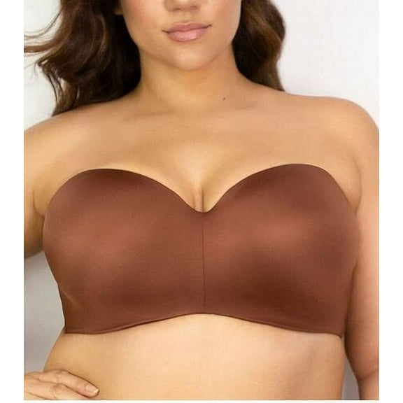 CURVY COUTURE Chocolate Smooth Strapless Multi-Way Bra, US 38C, UK 38C, NWOT