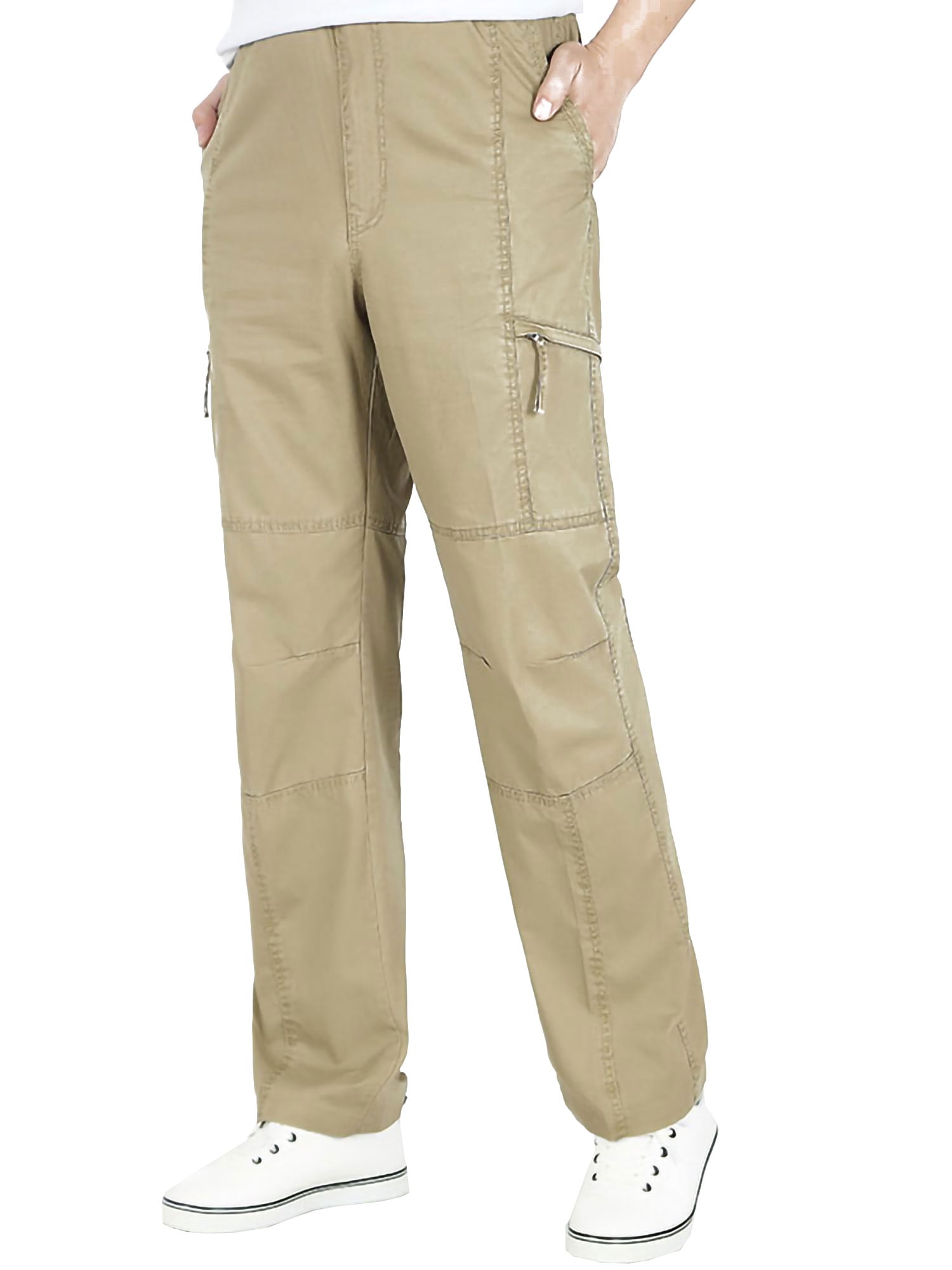 mens stretch waist cargo pants