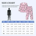 thumbnail image 3 of KLL Funny Panda Draws A Heart Sleepwear Mens Flannel Pajamas,Long Cotton Pj Set, 3 of 7