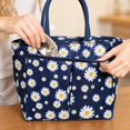 thumbnail image 4 of Lunch Carrier | Navy Daisy Insulated Tote | Leakproof Insulated Bag | Work Lunch Bag | Great Gift for Women, 4 of 6
