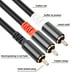 thumbnail image 4 of Cable Adaptador RCA y Subwoofer y Cable 1X RCA una 2X RAC Cable de Audio 1 Rca una 2 Rca Amplificador de Potencia Cable de Audio, 5 Metros, 4 of 5