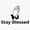 1pcs, variant on Stay Blessed Black Typography Prayer Hands Faith Slogan Vinyl Sticker