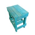 thumbnail image 1 of del Hutson Designs Reclaimed Wood Farmhouse Slim End Side Table, Turquoise, 1 of 12