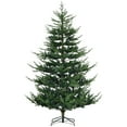 thumbnail image 1 of HOMCOM 7.5' Artificial Christmas Tree with Hinge Design Green, 1 of 9