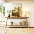thumbnail image 5 of LITTLE TREE 70.9-Inch Extra Long Console Table for Entryway, 2-Tier Narrow Wooden Sofa Table Behind Couch, Large Sofa Tables for Living Room, Farmhouse Foyer Hallway Entry Table, Rustic Brown, 5 of 9