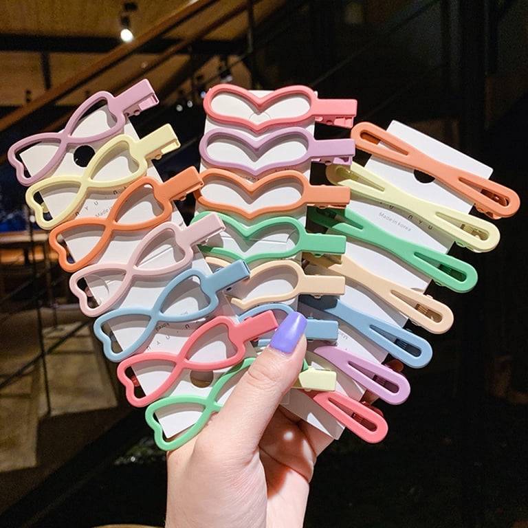 7Pcs Hair Clips,Fashion Flower Heart Crown Metal Hairpin  display picture 2
