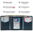 thumbnail image 4 of Alpine Swiss Men's Leon RFID Trifold Pocket Wallet – Genuine Leather Wallet for Men, Slim Design with ID Window & Multiple Card Slots, Classic RFID Safe Pocket Wallet in gift box, 4 of 7