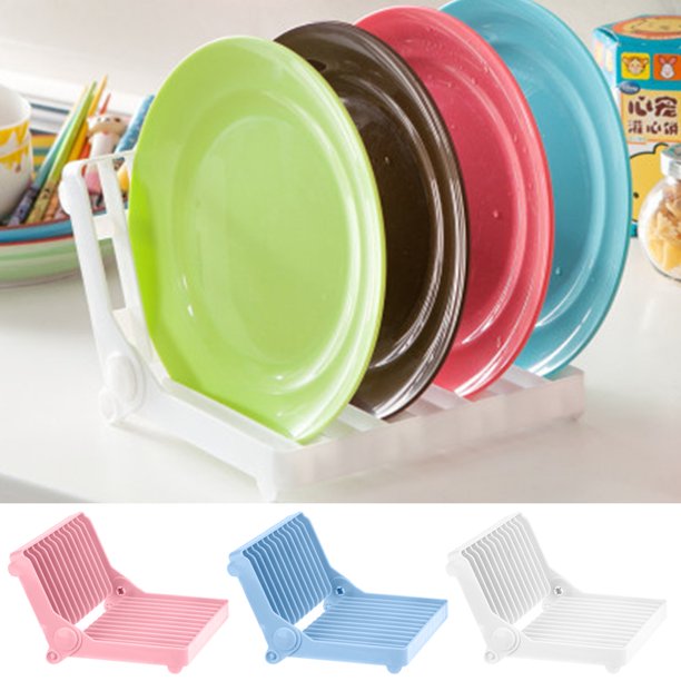 Cheers US Dish Rack Collapsible Dish Drying Rack Dish Drainer Kitchen Plate Rack for Kitchen