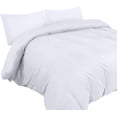 thumbnail image 2 of Funda Nórdica Blanca 220x260 cm con 2 Fundas de Almohada 50x75 cm - Juego de Cama 220x260 cm - Juegos de Funda Nórdica de Microfibra Cepillada, 2 of 5