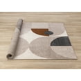 thumbnail image 6 of Rug Branch Contemporary Geometric, Tonal/Solid Cream Indoor Area Rug - 5' x 8', 6 of 8