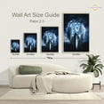 thumbnail image 5 of Eastern Print Inspirational Portrait Poster - Blue Night Spiritual Wall Art with Bold Style, Size 8x12 UNFRAMED, 5 of 5