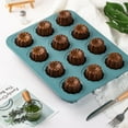 thumbnail image 6 of CHEFMADE Canele Mold Cake Pan, Non-Stick 12-Cavity Canele Muffin Bakeware Cupcake Pan for Oven Baking?Green?, 6 of 8