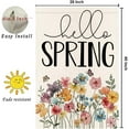 thumbnail image 5 of Welcome Spring House Flag 28x40 Inch Double Sided for Outside Farmhouse Large Seasonal Garden Flags Outdoor Butterfly Colorful Flower Decoration 2-c.28, 5 of 6
