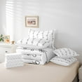 thumbnail image 6 of Homewish Cartoon Bow Knot Twin Bedding Sets 7-Piece for Kids Children Teens,Dreamy Princess Bedding Comforter Set Microfiber,Geometric Stripes Breathable Sheet Sets,Luxury Bedroom Decor,Reversible, 6 of 8