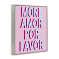 thumbnail image 4 of Stupell Industries More Amor Phrase Typography Painting Gray Framed Art Print Wall Art, 16 x 20, 4 of 10
