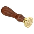 thumbnail image 4 of Uxcell Alphabet S Wax Seal Stamp Initial Letter Sealing Wax Stamp Retro Removable Brass Head Wooden Handle, Style 3, 4 of 6