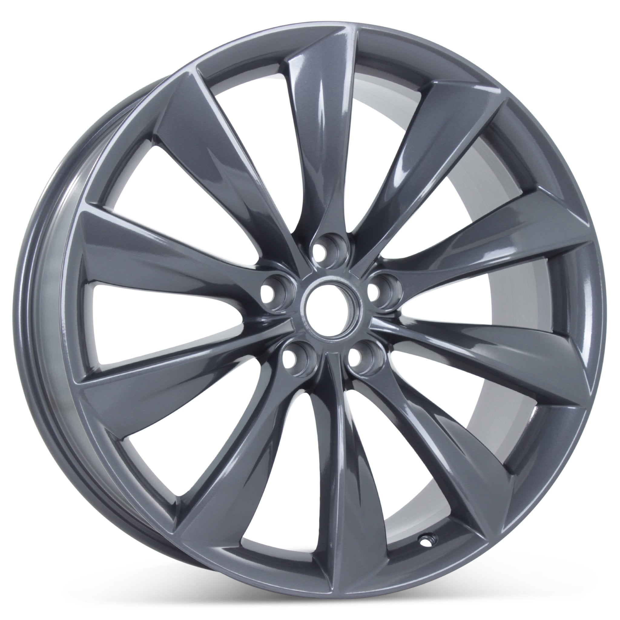 New 21 X 8 5 Gray Alloy Wheels Fits Tesla Model S 13 21 5 X 1 Et 40 Set Of 4 Walmart Com Walmart Com