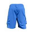 thumbnail image 7 of Mens 2 Piece Outfit Crew Neck Short Sleeve Ligjtweight Drawstring Shorts Summer Solid Color Set With Large Pockets Blue XXL, 7 of 7