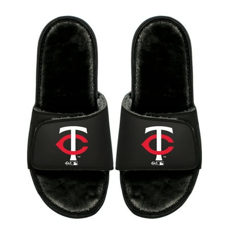 Youth ISlide Minnesota Twins Logo Fur Slide Sandals