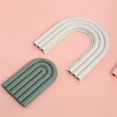 thumbnail image 4 of Aislamiento en forma de arco iris Posavas Botellas Mats Reutilizable Resistencia al calor Espesar Anti-Scalding Placemat Accesorios de cocina Grey Green Monstrate HA010139-04, 4 of 6