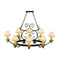 thumbnail image 4 of Meyda Tiffany 141127 Hand Forged 8 Light 39" Wide Ring Chandelier - Grey, 4 of 6