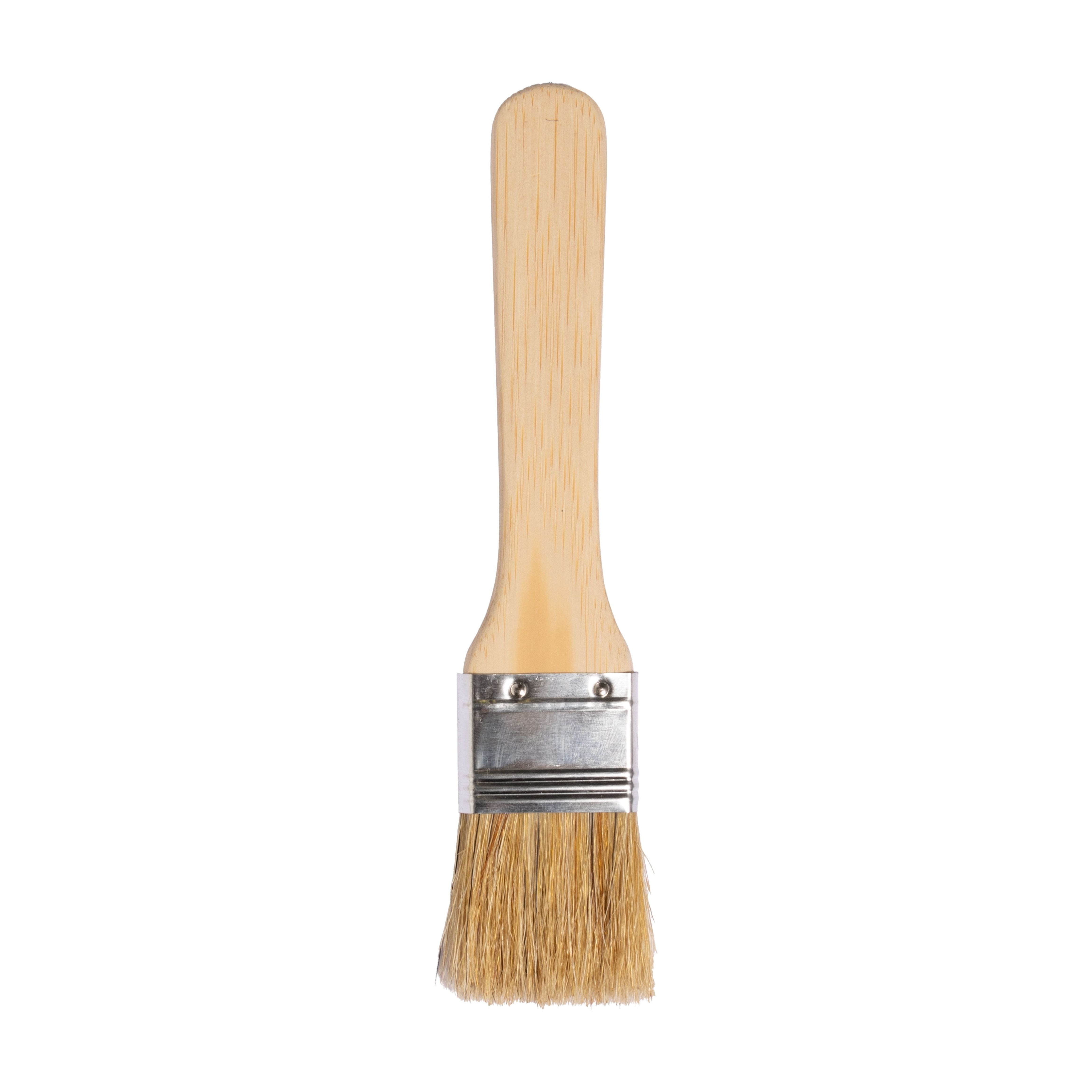 Mainstays 2-Piece Bamboo and Bristle Pastry Brushes Set with Bamboo Handle, 9.05" L, Natural Color