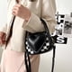 thumbnail image 3 of Bolsa Bolso bandolera de hombro casual Mini bolso de viaje de cuero de PU para mujer (negro) JShteea Para Estrenar, 3 of 9