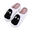 thumbnail image 4 of Gubotare Halloween House Slippers Slippers for Womens Warm Memory Foam Anti-Slip House Shoes Comfortable Cotton Slippers Home Bedroom Shoes Indoor & Outdoor Size 8 (White,8), 4 of 5