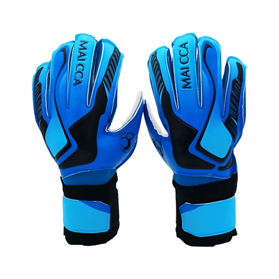 TELOLY Blue 8 Football Goalkeepers' Gloves | Kids Youth Gloves Wear Goalkeeper Gloves for Boys & Girls Strong Grip Soccer Gloves with Finger Goalie Gloves