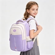 Lvelia School Bag Backpacks for Girls,Lightweight School Backpack for Kids Teens,Waterproof Student Shoulder Bookbag for Elementary Middle School,Purple