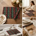 thumbnail image 6 of Christmas Plaid Placemats Place Mats Check Placemat Table Mats Decorative Kitchen Table Placemats, 6 of 7