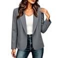 thumbnail image 4 of QIYAGBSA Blazer for Women, Long Sleeve Lapel Collar with Pockets for Office and Casual, 4 of 7