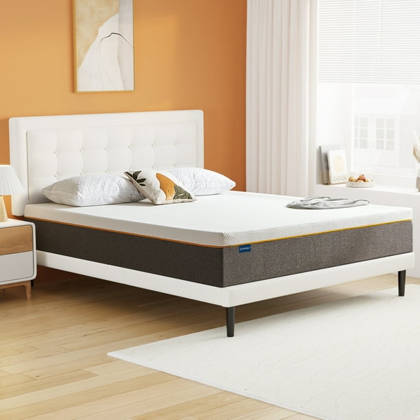 Queen Mattress Molblly 10'' Medium Mattress, Cool Gel Memory Foam
